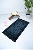 Hediyelik-Çeyizlik Lüks Kadife Seccade Siyah - 1