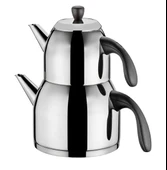 Aryıldız Maya Pretige Simli Siyah Çaydanlık Takımı - 1