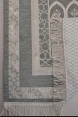 Mihrap Desenli Astarlı Seccade Gri thumbnail 2