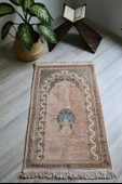 Çeyizlik Hediyelik Astarlı Seccade Pembe - 2