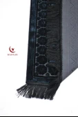 Hediyelik-Çeyizlik Lüks Kadife Seccade Siyah - 4