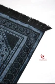 Hediyelik-Çeyizlik Lüks Kadife Seccade Siyah - 3