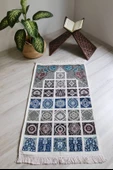 40 Yama Desenli Astarlı Seccade Gri - 2