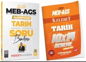 İndeks + Yönerge 2025 MEB-AGS Algoritması Tarih Soru Bankası + 14 Deneme 2 li Set - 1