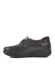 Ayakmod Siyah Hakiki Deri Anatomik Kadın Casual Ayakkabı 42632 Z - 2