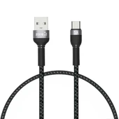 Xiaomi Redmi 8A uyumlu Hızlı Şarj Kablosu USB Type-C Örgülü Kablo - Shıra Serisi - 1