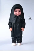 Tesettürlü Sesli Meryem Bebek Siyah Renk - 1