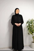 Medine İpeği Cepken Model Ferace Siyah - 3