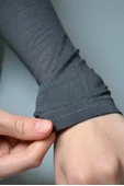 Pratik Tesettür Kolluk Penye Namaz Kolluğu Gri - 2
