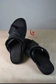 Erkek Çapraz Model Yumuşak Taban Sandalet Siyah –Hac Umre ve Günlük Kullanıma Uygun thumbnail 6