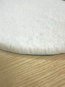 Peluş Ayıcık Halı Kaymaz Tabanlı Yıkanabilir Çocuk & Oyun Odası Halısı Krem - 4