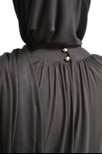 Medine İpeği Elbise Siyah thumbnail 3