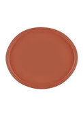 The Mia Limoges Ahşap Ayaklı Tabak Terracota 27x23x7 cm thumbnail 2