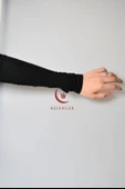Pratik Tesettür Kolluk Penye Namaz Kolluğu Siyah - 3