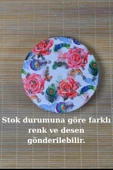 Cep Çanta Aynası, Makyaj Aynası Etnik Desenli Yuvarlak 7x7cm Model 3 - 4