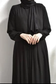 Medine İpeği Cepken Model Ferace Siyah thumbnail 4
