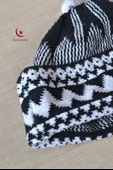 Kırçıllı Triko Örme Hacı Takkesi Siyah - 4