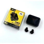 M88 Plus Şarj Göstergeli Powerbank Özellikli Kablosuz Kulakiçi Kulaklık Vantuzlu tutucu HEDİYE thumbnail 3