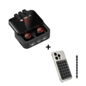 M88 Plus Şarj Göstergeli Powerbank Özellikli Kablosuz Kulakiçi Kulaklık Vantuzlu tutucu HEDİYE thumbnail 1