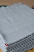 Flamlı Kare Pamuklu Eşarp Gri 10 Adet - 3