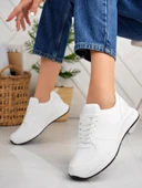 Albishoes Unisex Kışlık Mevsimlik Sneaker Rahat Taban Günlük Kadın Erkek Cilt Sneaker Spor Ayakkabı - 1