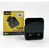 M88 Plus Şarj Göstergeli Powerbank Özellikli Kablosuz Kulakiçi Kulaklık Vantuzlu tutucu HEDİYE thumbnail 2