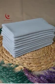Flamlı Kare Pamuklu Eşarp Gri 10 Adet - 4