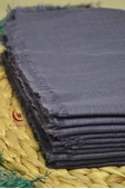 Flamlı Kare Pamuklu Eşarp Mor 10 Adet - 4