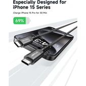Jsaux Usb C - Usb C Kablosu 100WATT 5 Amper Type-C Süper Hızlı Şarj ve Data Kablosu - 3