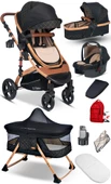 9 İn 1 Set Baby Home 946 Single-to Travel Sistem Bebek Arabası Ve 510 Lulla-go Anne Yanı Bebek Sepeti Beşik - 1