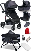9 İn 1 Set Baby Home 946 Single-to Travel Sistem Bebek Arabası Ve 510 Lulla-go Anne Yanı Bebek Sepeti Beşik - 4