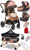 9 İn 1 Set Baby Home 946 Single-to Travel Sistem Bebek Arabası Ve 510 Lulla-go Anne Yanı Bebek Sepeti Beşik - 3