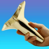Aspen Lüks Mobilya Kanepe Koltuk Tv Ünitesi Baza Ayağı Ayakları 15 Cm Gold Atın (4 ADET) Plastik - 6