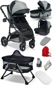 9 İn 1 Set Baby Home 946 Single-to Travel Sistem Bebek Arabası Ve 510 Lulla-go Anne Yanı Bebek Sepeti Beşik - 2