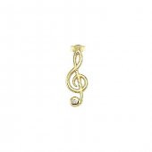 14 Ayar Altın Taşlı Melodi Tek Küpe thumbnail 1