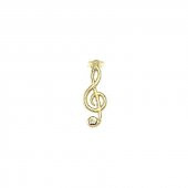 14 Ayar Altın Taşlı Melodi Tek Küpe thumbnail 2