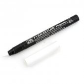 Zig Fudebiyori Pigment Brush Pen Fırça Uçlu Kalem BEYAZ - 2