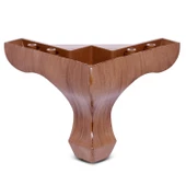 Dolap Mobilya Koltuk Kanepe Sehpa Puf Koltuk Ayağı 10 Cm Kahve Baza Ayakları (4 ADET) - 2