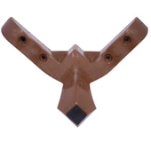 Mobilya Kanepe Sehpa Puf Koltuk Ayağı 14 Cm Kahve Baza Ayakları - 5