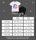 Triliya Pamuklu Unisex Çocuk Kapri Takımı (Cepli & Kordonlu, 3-12 Yaş) TRL-30 - 8