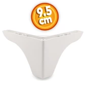 Bellona Rose Berjer Mobilya Kanepe Sehpa Puf Koltuk Ayağı 9.5 Cm Beyaz Baza Ayakları - 1