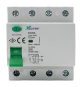 Xkoren 3kA 2P 100A 30mA Elektronik Kaçak Akım Koruma Şalteri - 1