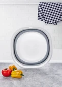 Badya Katlanır Sebze Badyası Silikon Badya Leğen Orta Boy No:3 10 Lt - 3