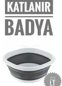 Badya Katlanır Sebze Badyası Silikon Badya Leğen Orta Boy No:3 10 Lt - 1