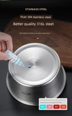 Kapaklı 316 Paslanmaz Çelik Yağdanlık - 600ml - 9
