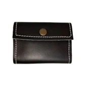 Hakiki Deri Erkek Cüzdan & Kartlık Yatay Model - Siyah thumbnail 1