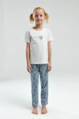 Arnetta 3305 Kız Çocuk Dream Shine Bisiklet Yaka Kısa Kollu Pijama Takım - 1