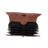 Hakiki Deri Erkek Cüzdan & Kartlık Yatay Model - Kahverengi thumbnail 3