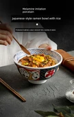 Melamin Japon Ramen Kasesi - Rüzgar Kadeh Kase 6 inç - İhracat Kalite - 7