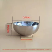 Çift Katmanlı Yalıtımlı Paslanmaz Çelik Çocuk Kasesi - 12cm - 6
